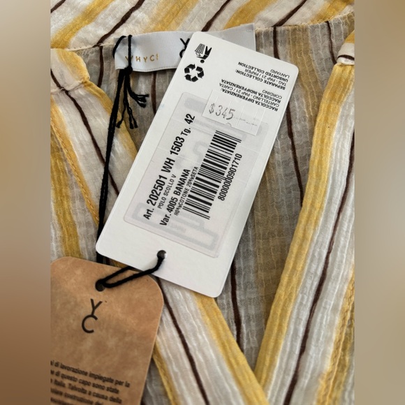 NWT WHYCI Milano $345 Blouse Size 42 (US 8-10) - Picture 4 of 6